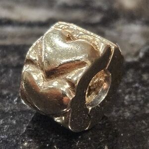 PANDORA 14K Gold Heart Clip No. 750243